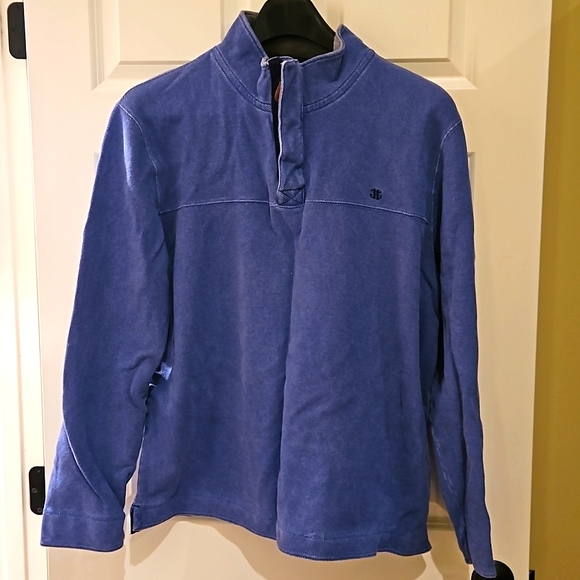 Joseph Turner 1/2 Zip Washed Pique Sweatshirt XXL - Picture 1 of 6